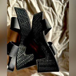 A New Day Platform Heels Black Heels Chunky Heel size 7